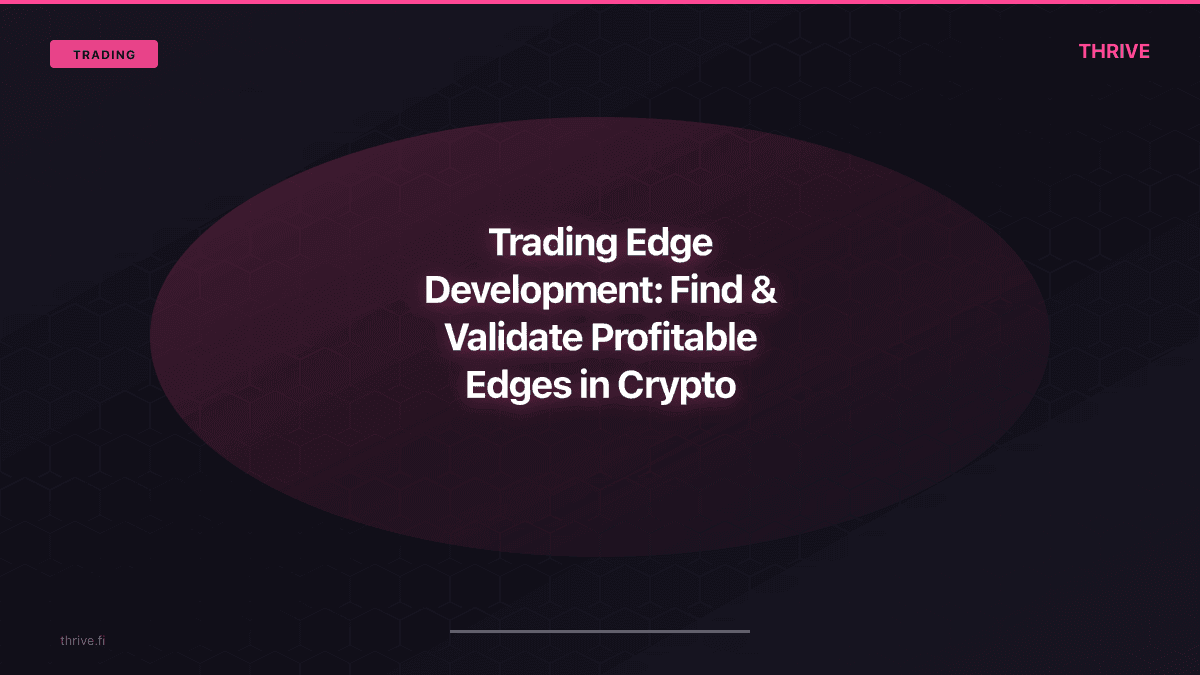 Trading Edge Development: Find & Validate Profitable Edges in Crypto