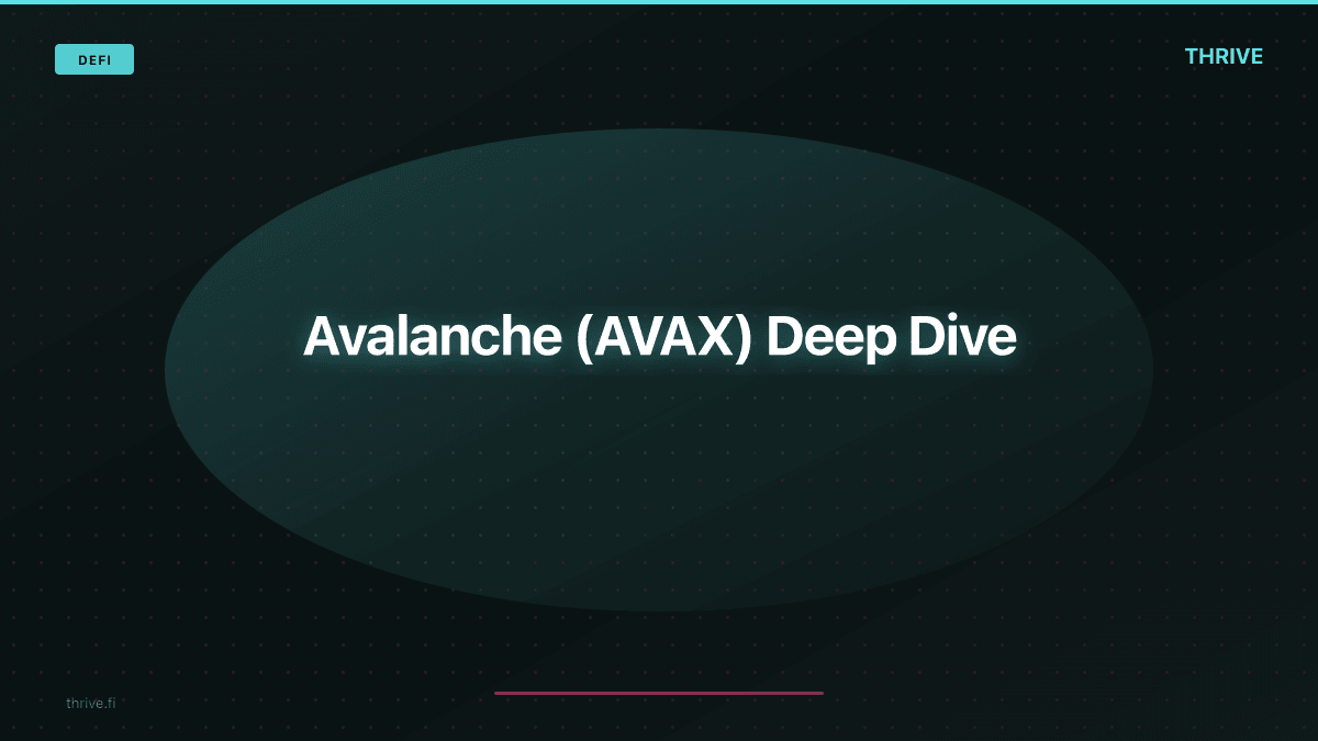 Avalanche (AVAX) Deep Dive