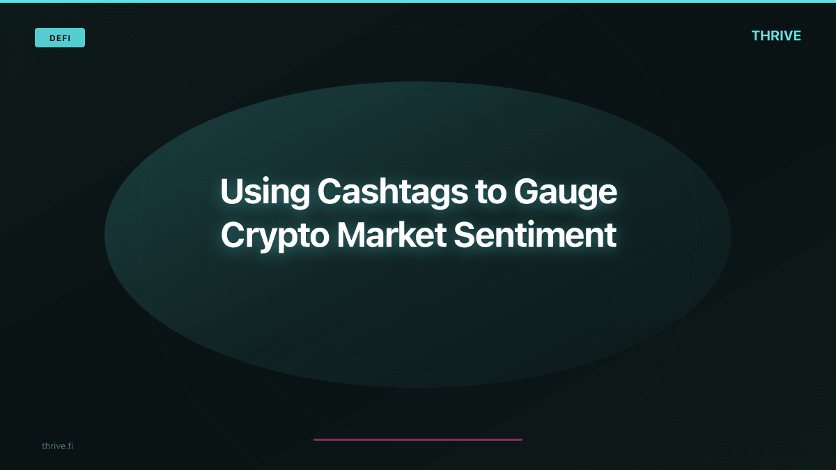 Using Cashtags to Gauge Crypto Market Sentiment