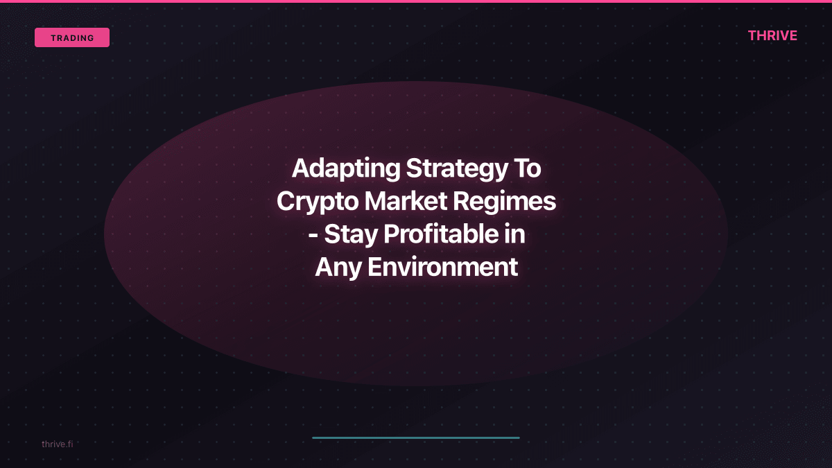 Adapting Strategy to Crypto Market Regimes