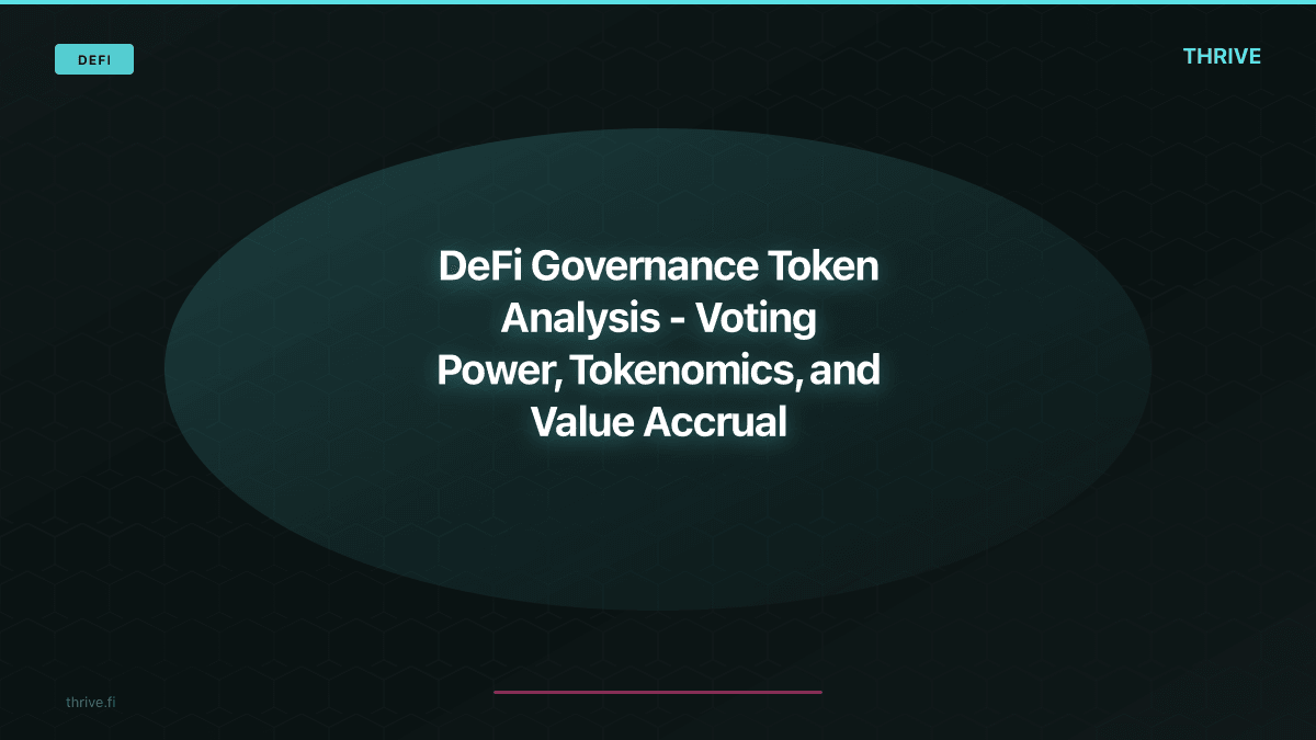 DeFi Governance Token Analysis