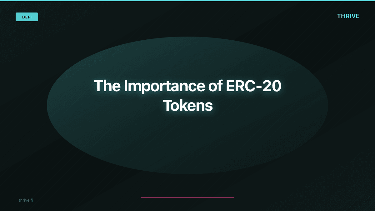 The Importance of ERC-20 Tokens