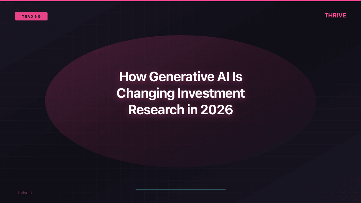 How Generative AI Is Changing Investment Research in 2026