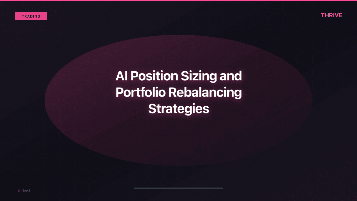 AI Position Sizing and Portfolio Rebalancing Strategies