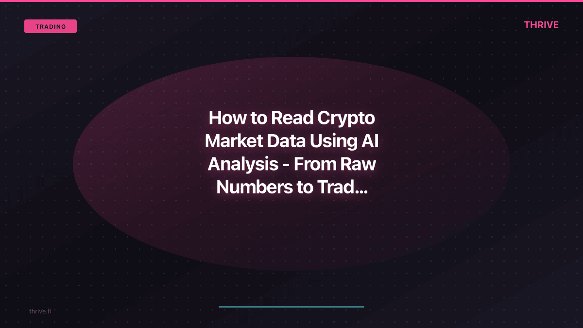 How to Read Crypto Market Data Using AI Analysis