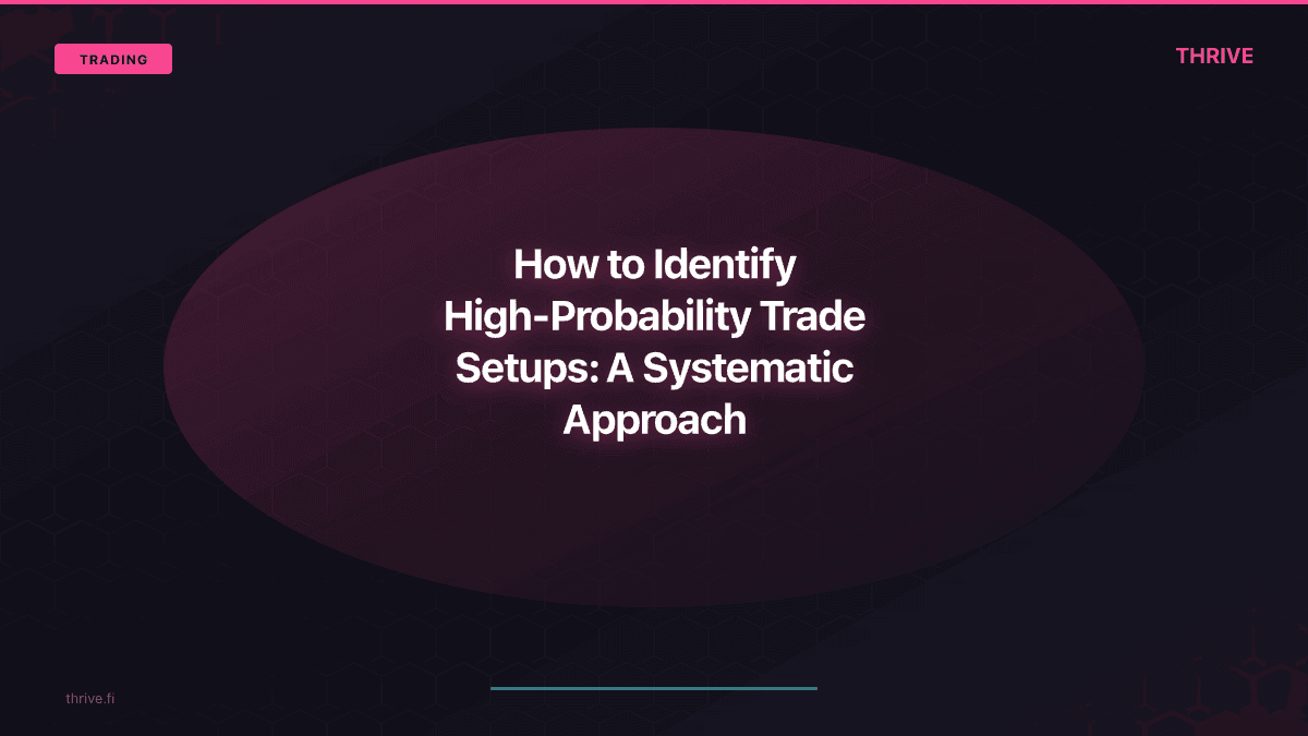 How to Identify High-Probability Trade Setups: A Systematic Approach