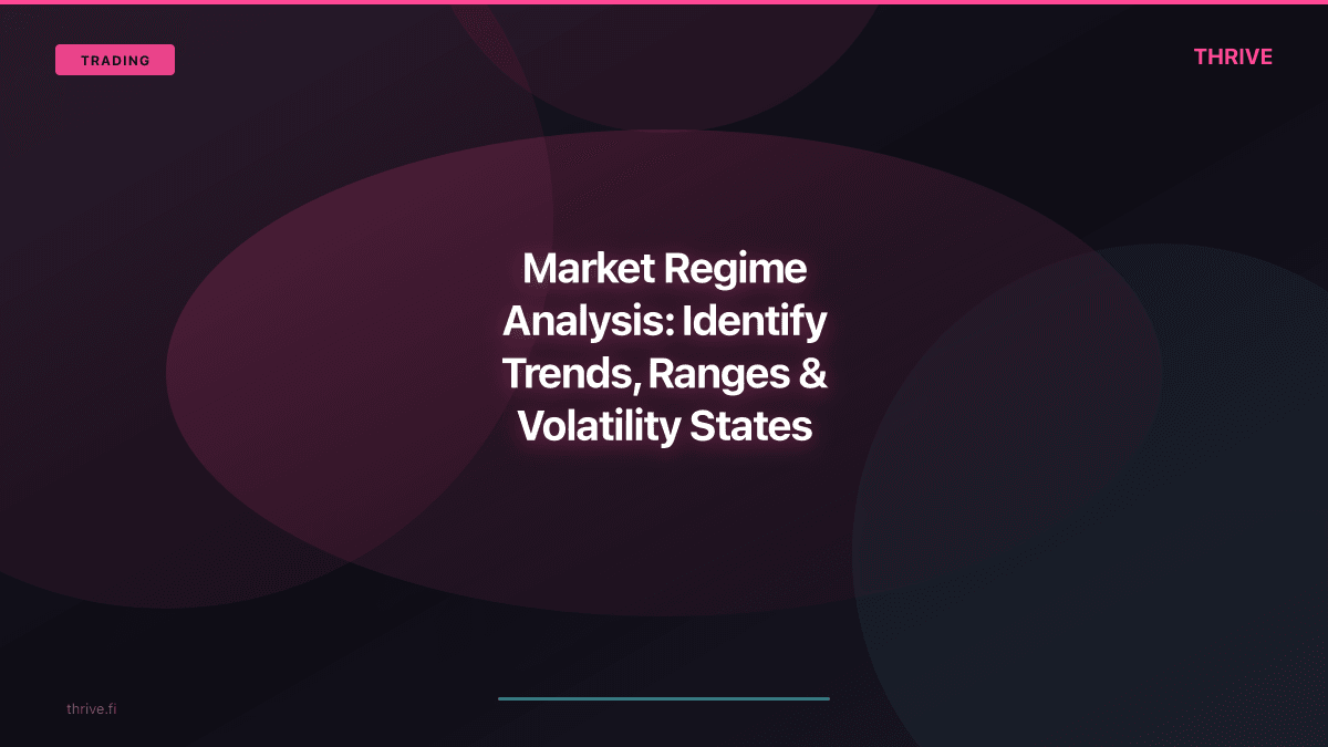 Market Regime Analysis: Identify Trends, Ranges & Volatility States